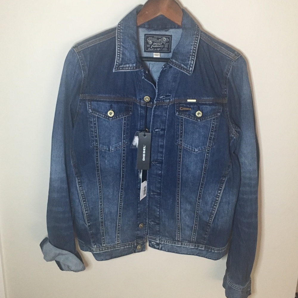 Diesel Men’s Denim Jacket Medium Elshar-E NEW